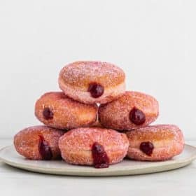 Raspberry Donuts